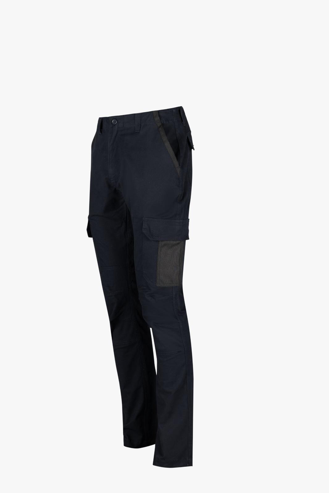 Everest Mens Essential Stretch Cargo Tech Pants Navy