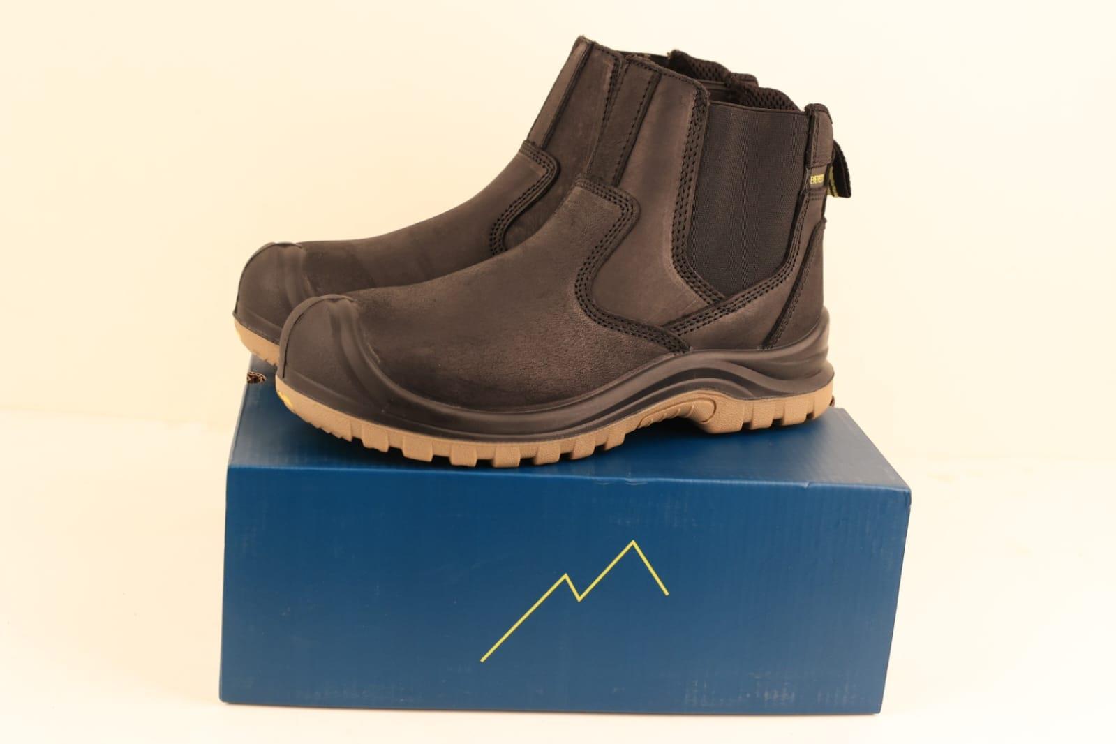 Everest Stc Craftsman Crazy Horse Leather Steel Toe Boot Black
