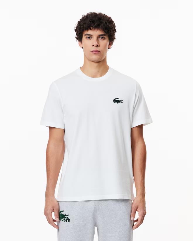 Lacoste Mens Basic Crew Neck Tee White
