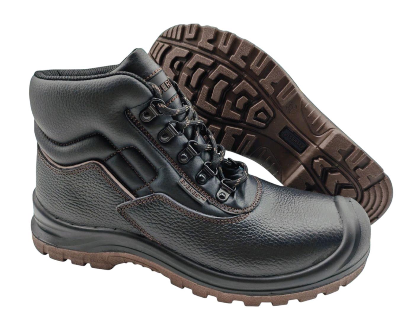 Everest Summit Safety Steel Toe Boot Black