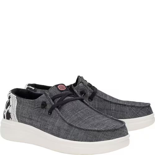 Hey Dude Womens Wendy Rise Animal Black Multi