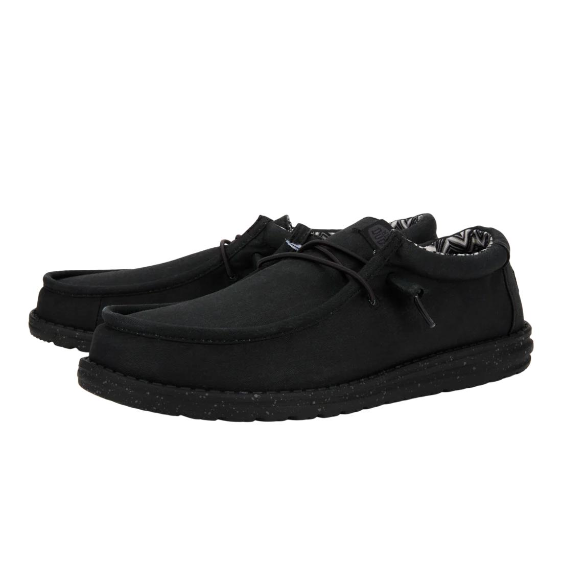 Hey Dude Womens Wendy Stretch Canvas Black