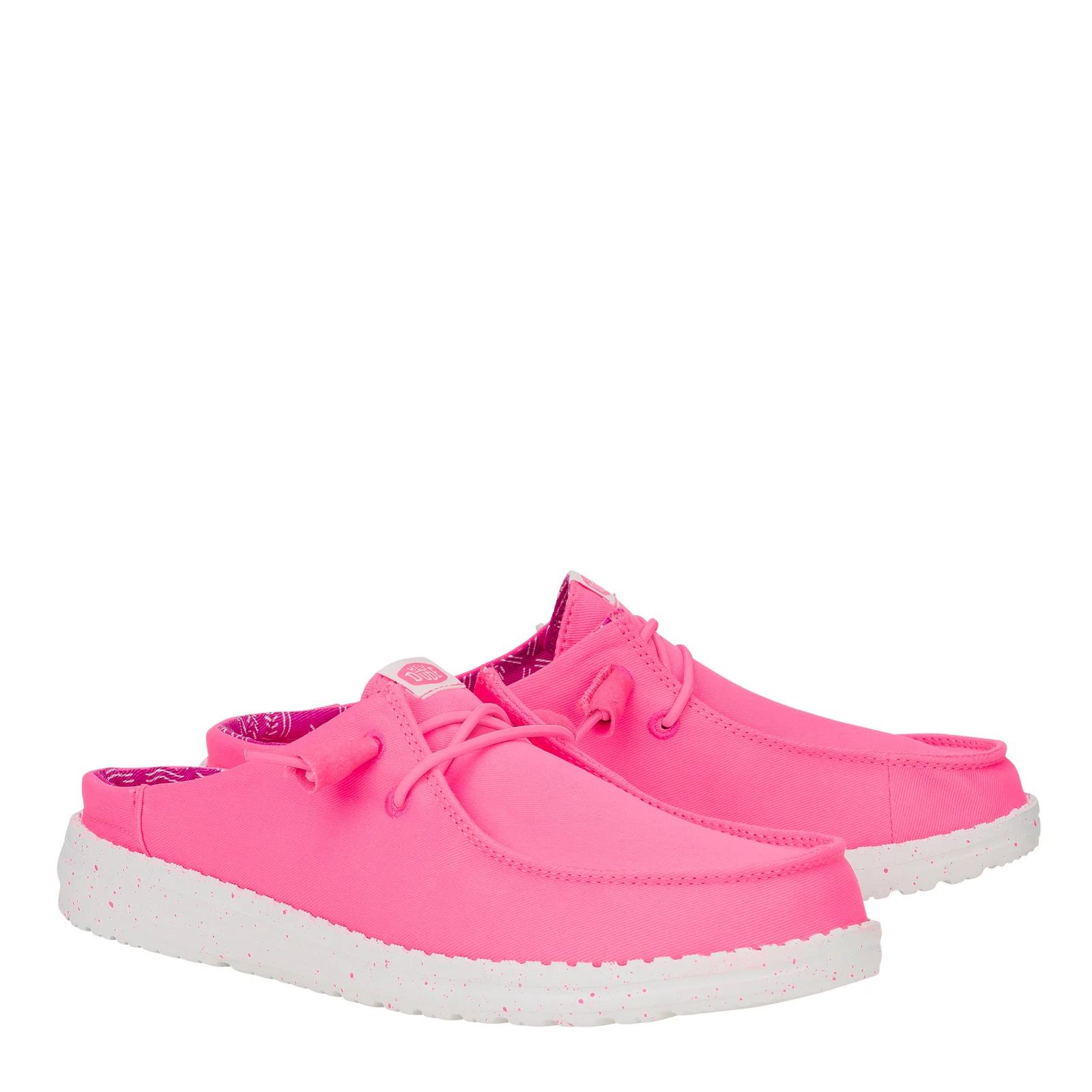 Hey Dude Womens Wendy Slip Shoe Neon Pink