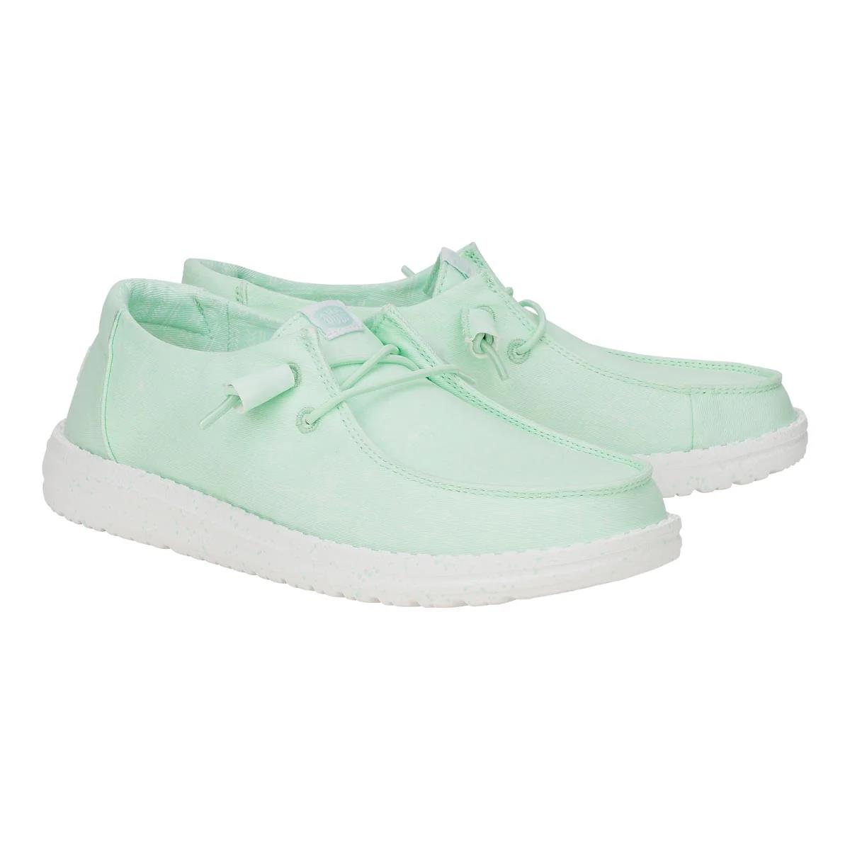 Hey Dude Womens Wendy Stretch Canvas Bay Blue
