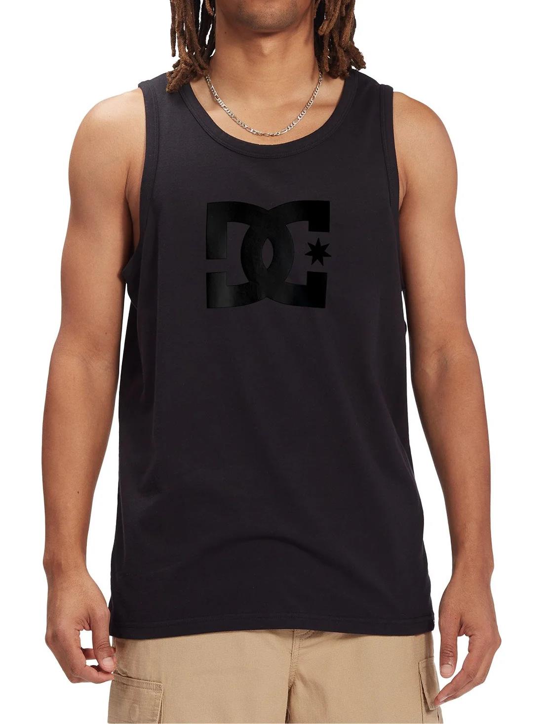 Dc Mens Star Tank Washed Black