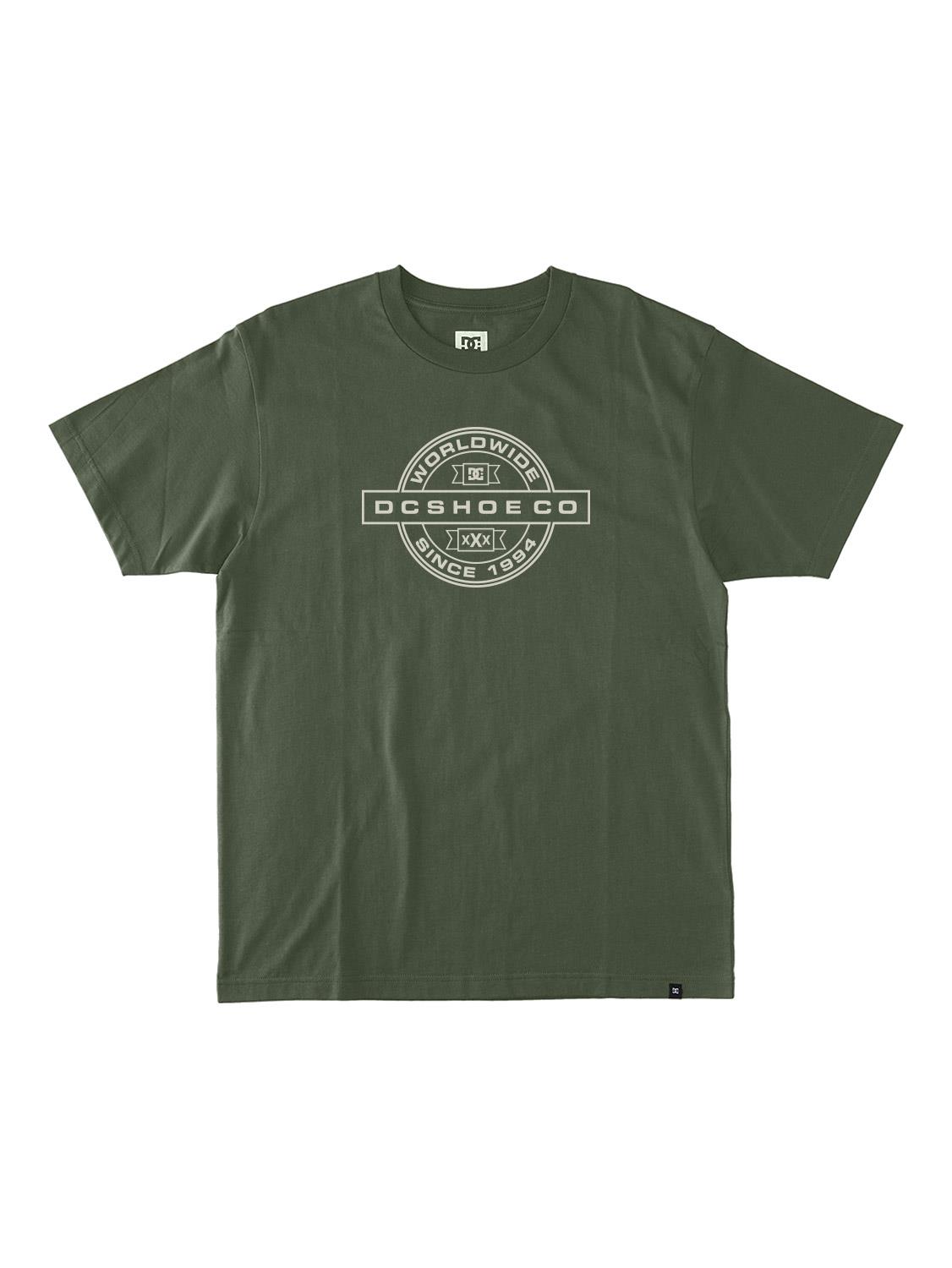 Dc Mens Around Here Short Sleeve Tee Olive