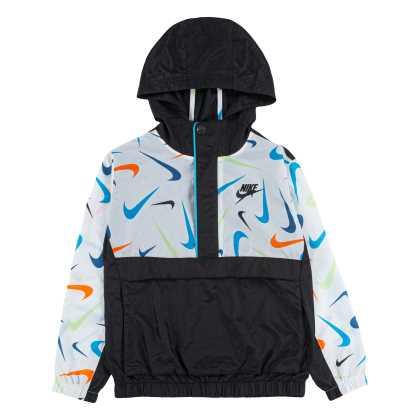 Nike Boys Anorak Aop Jacket Black
