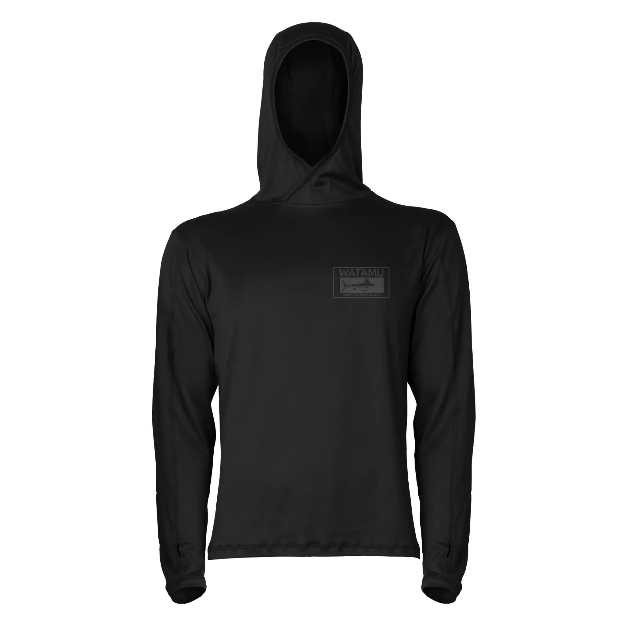 Watamu Mens Performance Hoody Top Black