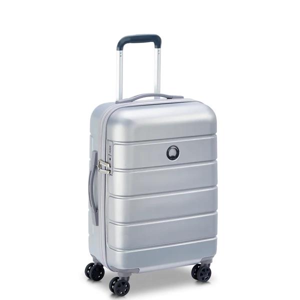 Delsey Lagos 55Cm Slim Cabin Trolley Case Silver