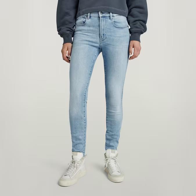 G Star Womens Lhana Skinny Jean Sun Faded Saru Blue