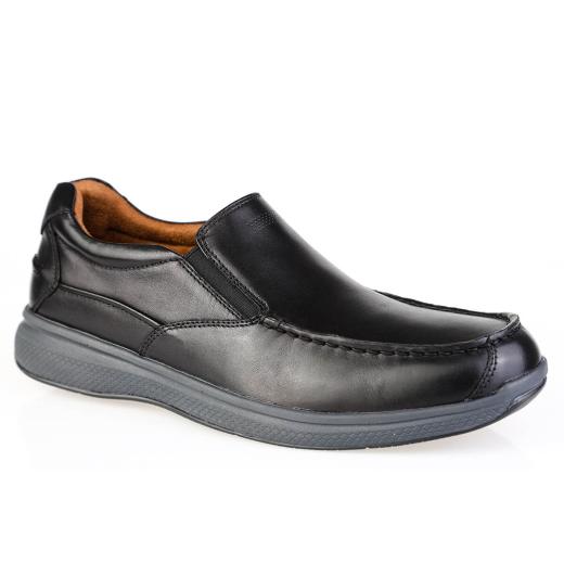 Florsheim Mens Great Lakes Moc Toe Slip On Black
