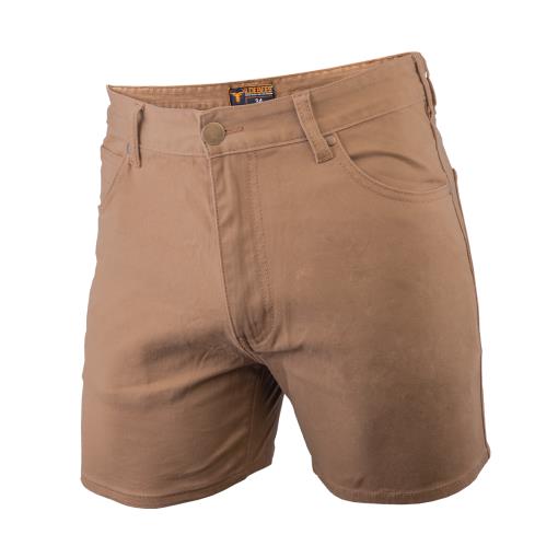 Wildebees Mens Stretch Performance Shorts Khaki