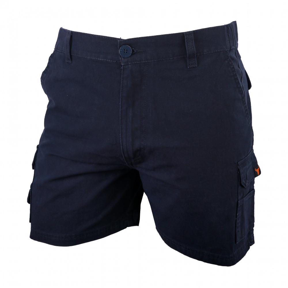 Wildebees Mens 12Cm Cargo Short Dark Navy