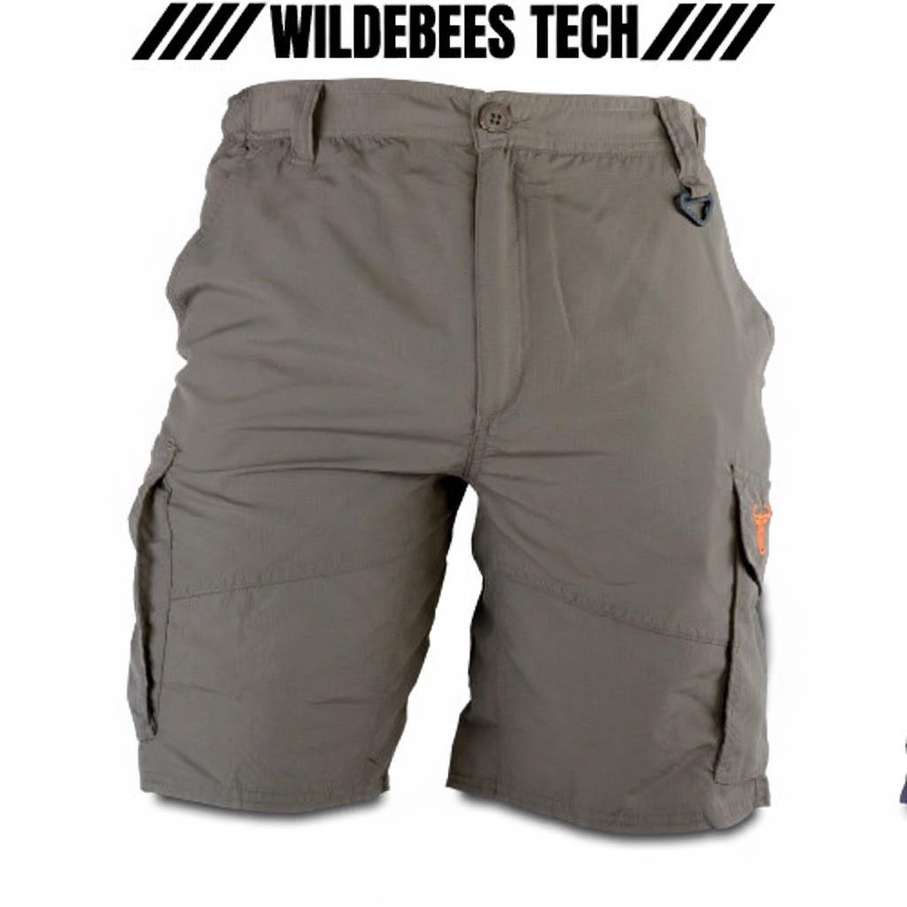Wildebees Mens Quick Dry 22Cm Tech Short Charcoal