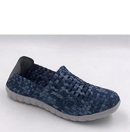 Rockspring Womens Slip On Shoe Black Denim