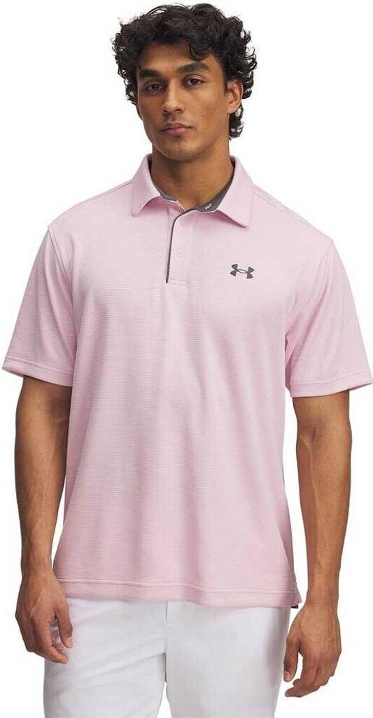 Under Armour Mens Tech Short Sleeve Golfer 647 Pink