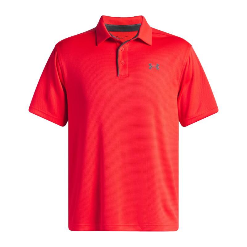 Under Armour Mens Tech Short Sleeve Golfer 714 Racer Red