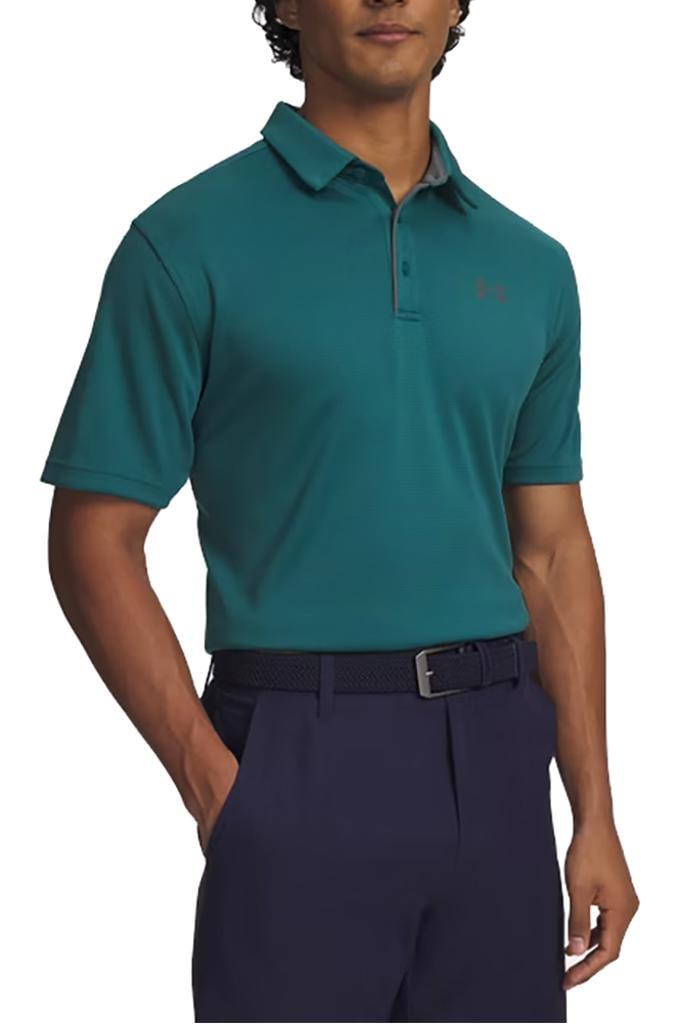 Under Armour Mens Tech Short Sleeve Golfer 338 Teal