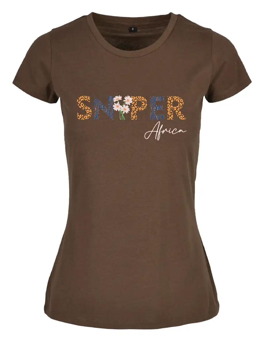 Sniper Womens Flower Tee Cayote