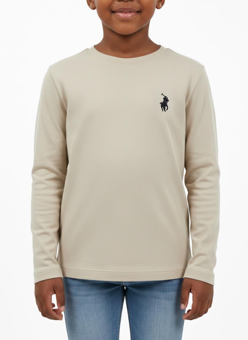 Polo Girls Mia Long Sleeve Tee Putty