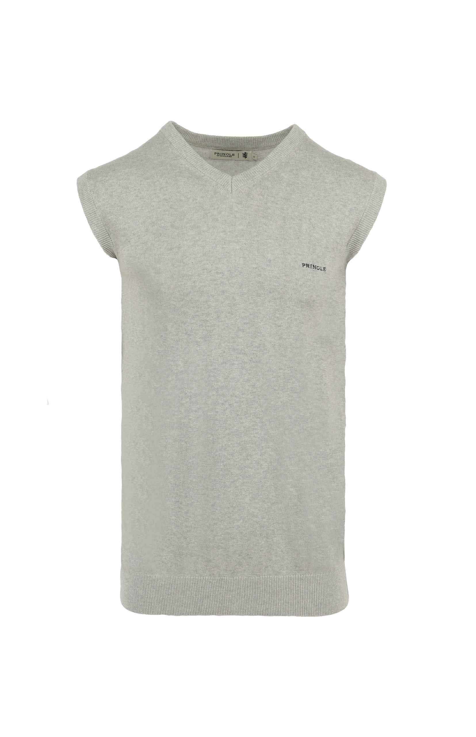Pringle Mens Ryan Sleeveless Jersey Grey