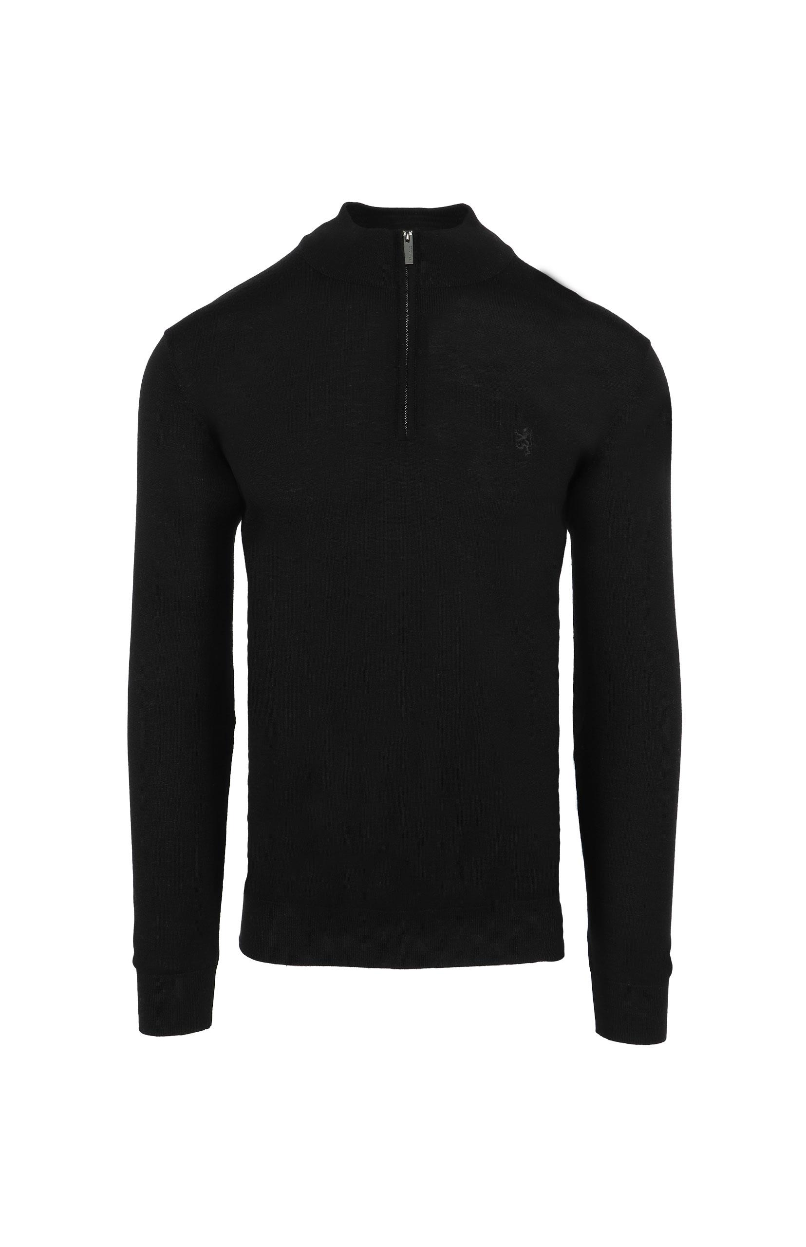 Pringle Mens Knitwear Leonard 1/4 Zip Sweater Black