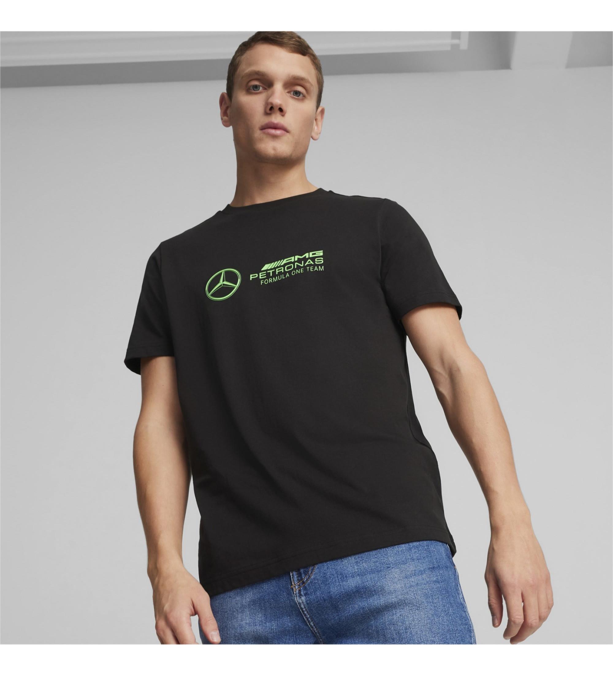 Puma Mens Mapf1 Logo Short Sleeve Tee Black