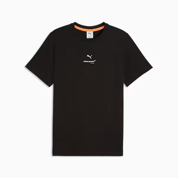Puma Mens Mclaren Small Logo Short Sleeve Tee Black