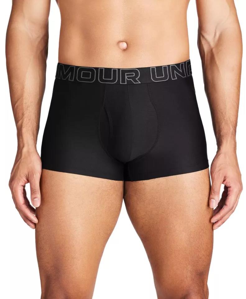 Under Armour Mens Tech 3″ Solid Boxer Briefs 3 Pack 001 Black