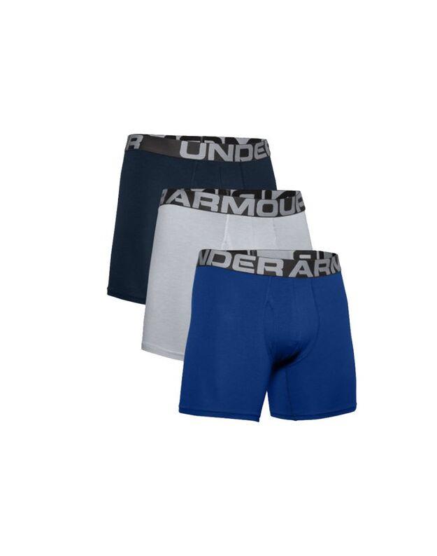Under Armour Mens Charged Cotton Boxerjock 400 Blue 3 Pack