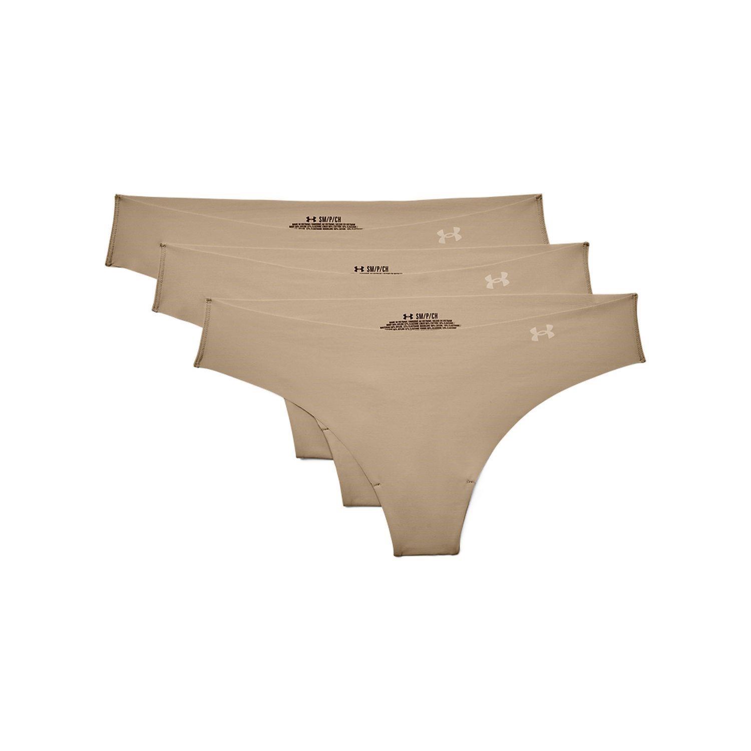Under Armour Womens Mfo Ps Thong 3 Pack Beige