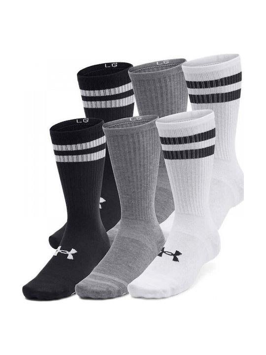 Under Armour Mens 6 Pack Essential Crew Socks Multi