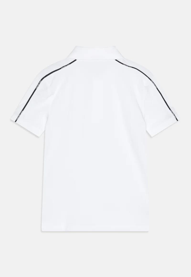 Calvin Klein Kids Logo Piping Golfer White