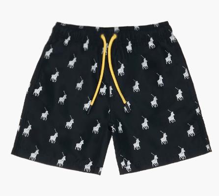 Polo Boys Bradley Monogram Beach Shorts Navy