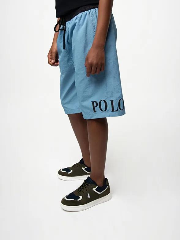 Polo Boys Ayden Colour Block Shorts Glacier Blue