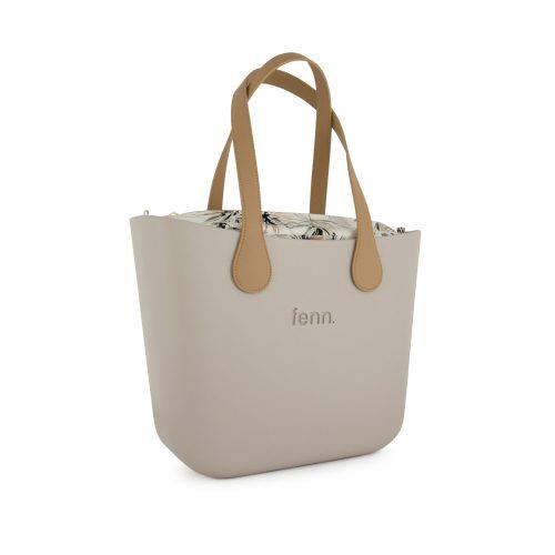 Fenn Original Mushroom Handbag P92 Inner Gold Zip Light Tan Handle