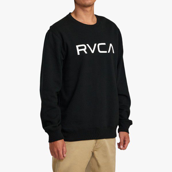Rvca Boys Big Rvca Pullover Sweater Black