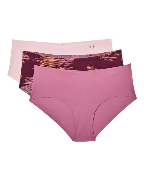 Under Armour Womens Hipster 3 Pack Printed 669 Purple Multi