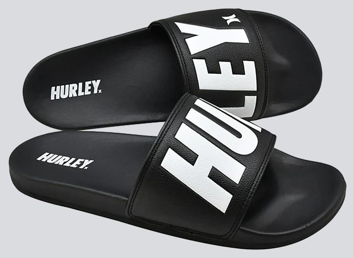 Hurley Mens Split Tide  Slide Black