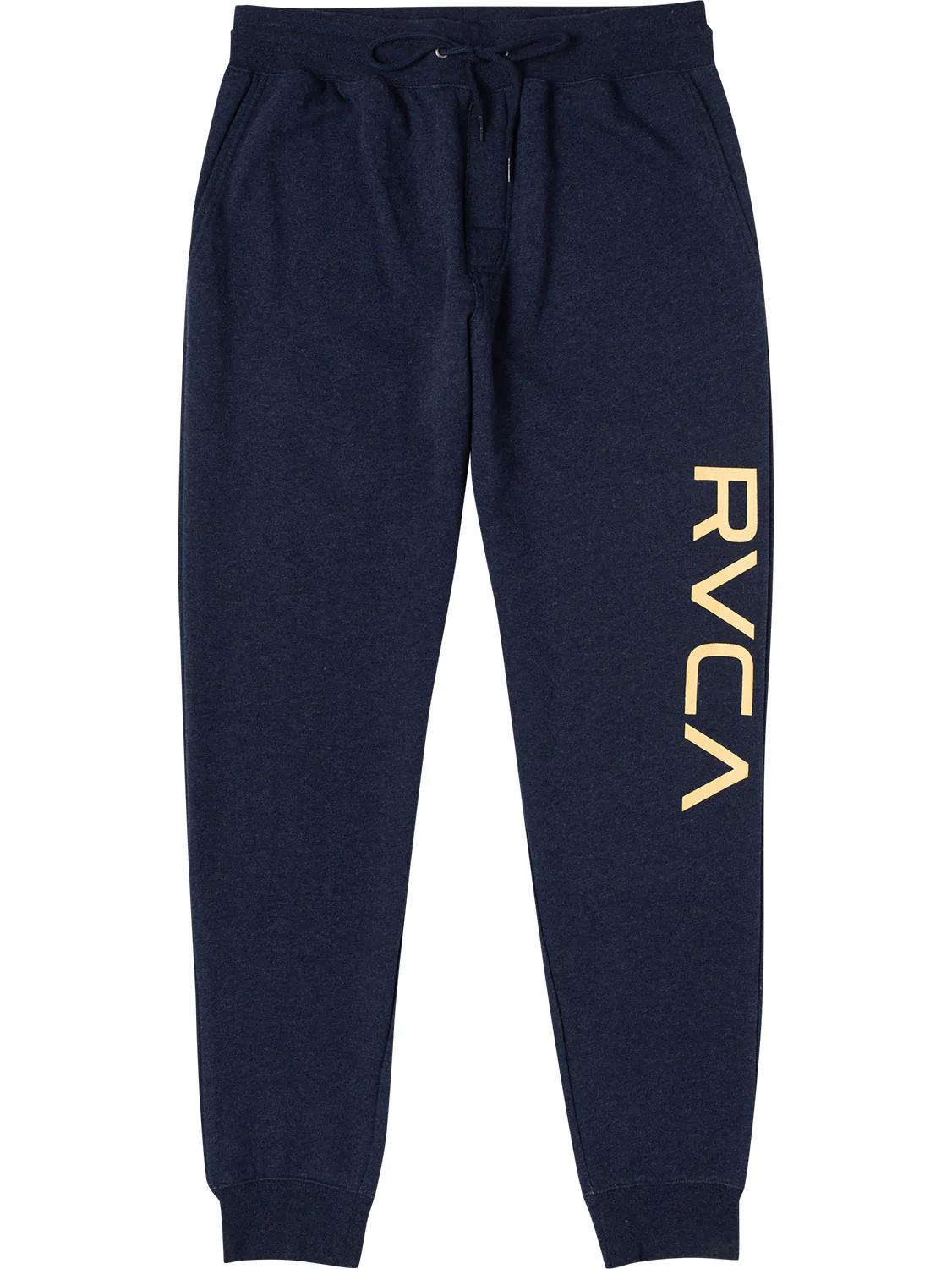 Rvca Boys Big Logo Trackpants Navy Marine