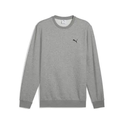 Puma Mens Ess Small Logo Crew Sweater Grey