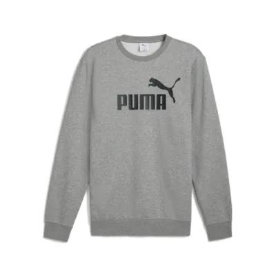 Puma Mens Ess Big Logo Fleece Sweater Grey