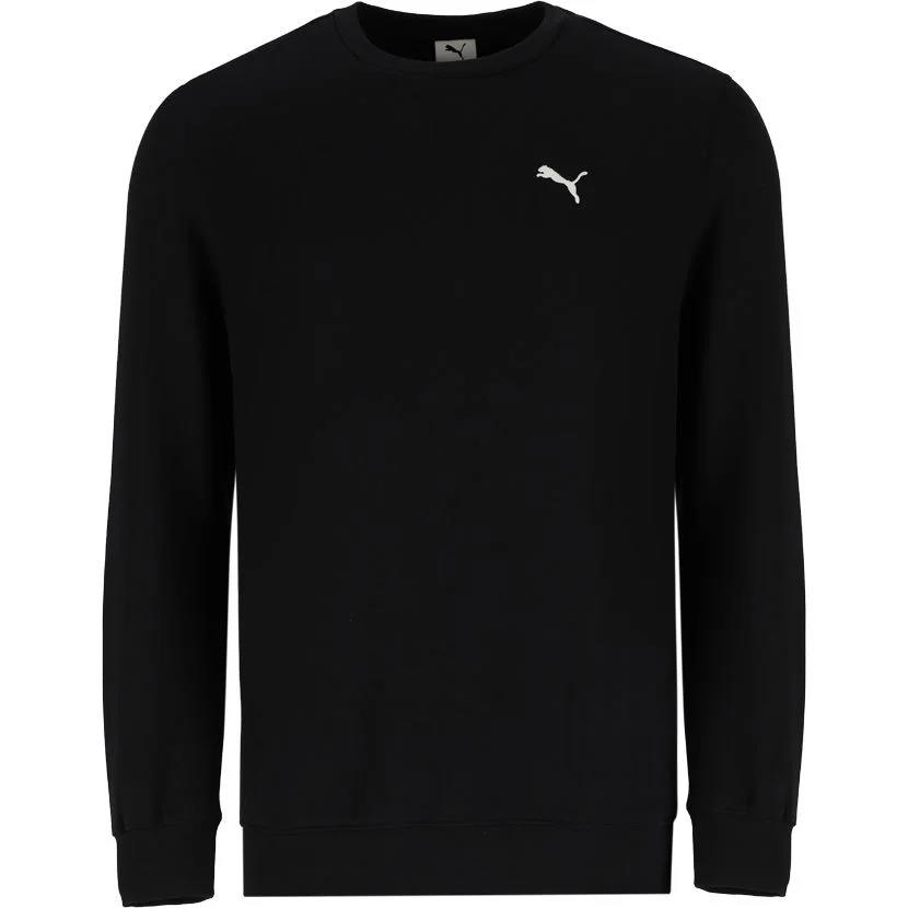 Puma Mens Ess Small Logo Crew Sweater Black