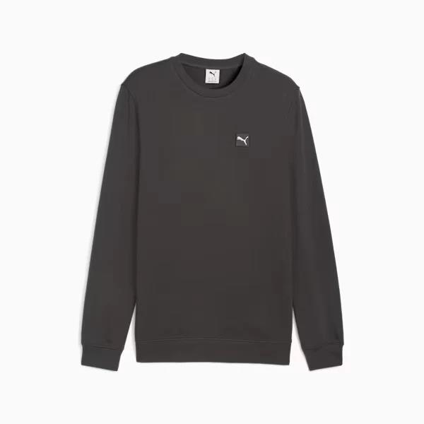 Puma Mens Ess Elvated Crew Sweater Black