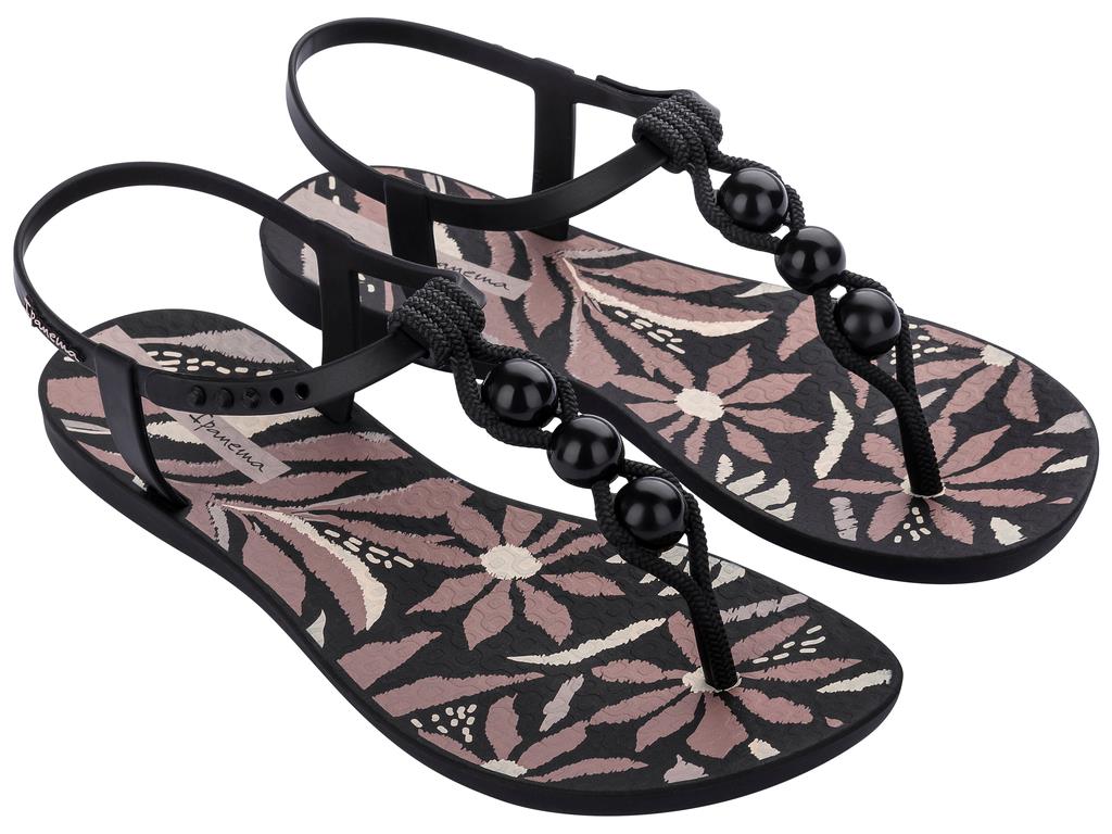 Ipanema Womens Class Conecta Ii Sandal Black Pink