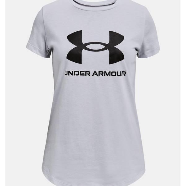 Under Armour Girls Live Sportstyle Graphic Short Sleeve Tee 011 Grey