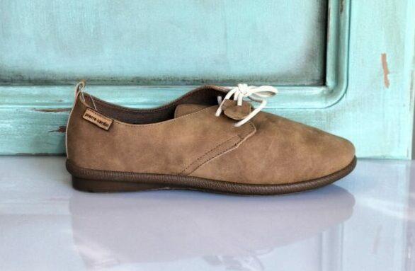 Pierre Cardin Womens Riviera Lace Up Shoe 01206 Camel