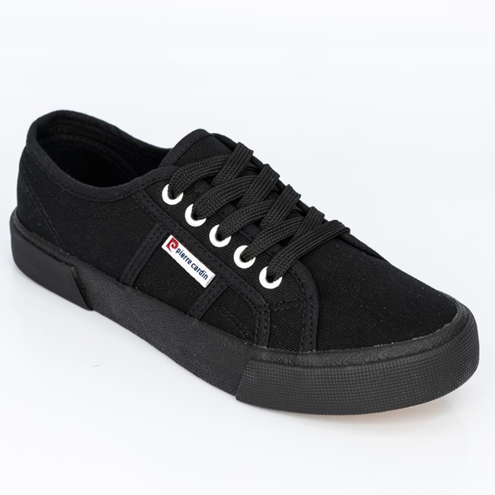 Pierre Cardin Womens Calais Sneaker Black Mono