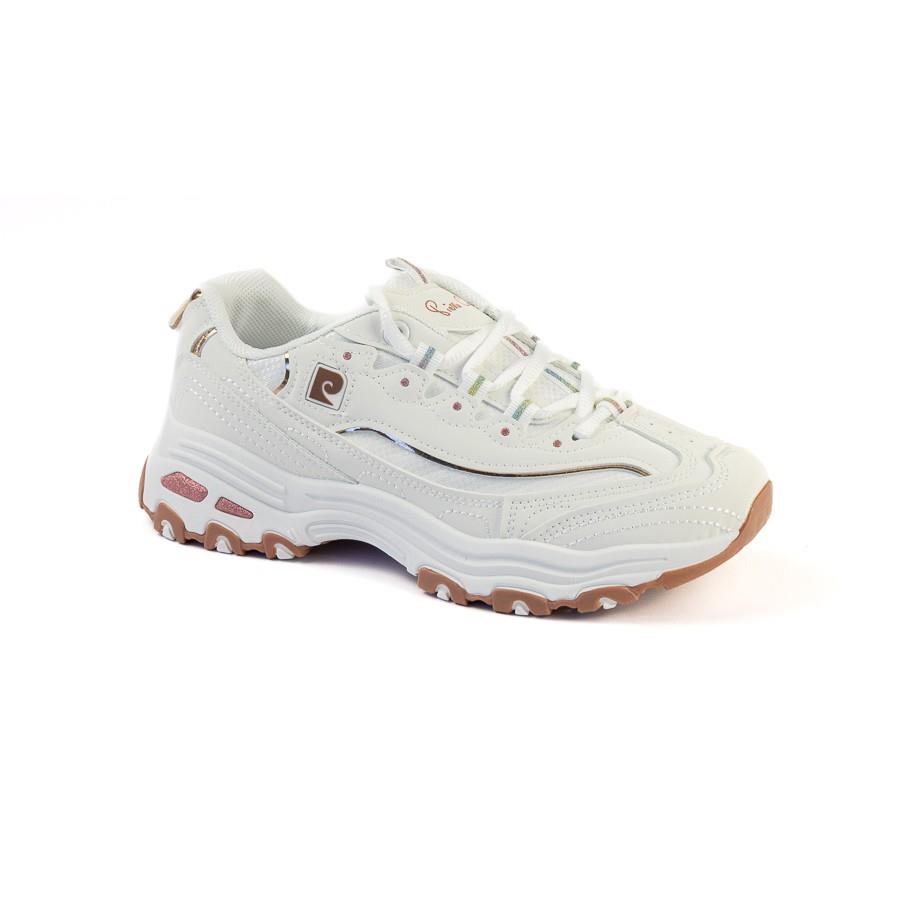 Pierre Cardin Womens Sirine 1 Sneaker White Rose Gold