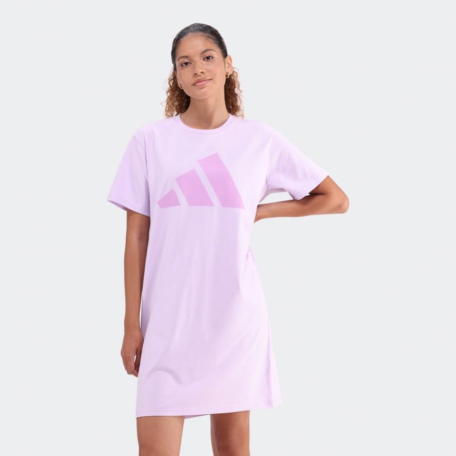 Adidas Womens Bos Logo T Dress Purple